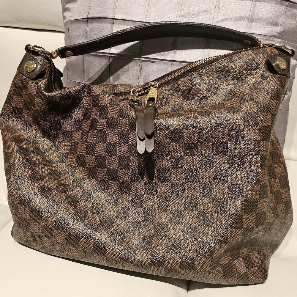 AUTHENTIC Louis Vuitton Duomo Hobo | Damier Ebene | Made in France